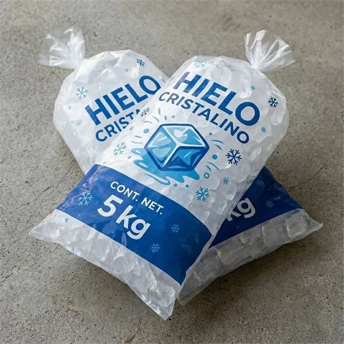 Bolsas de hielo de 5 kg impresas