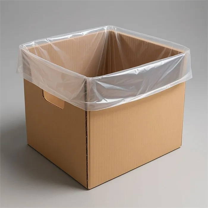 Caja de cartón forrada con liner de polietileno
