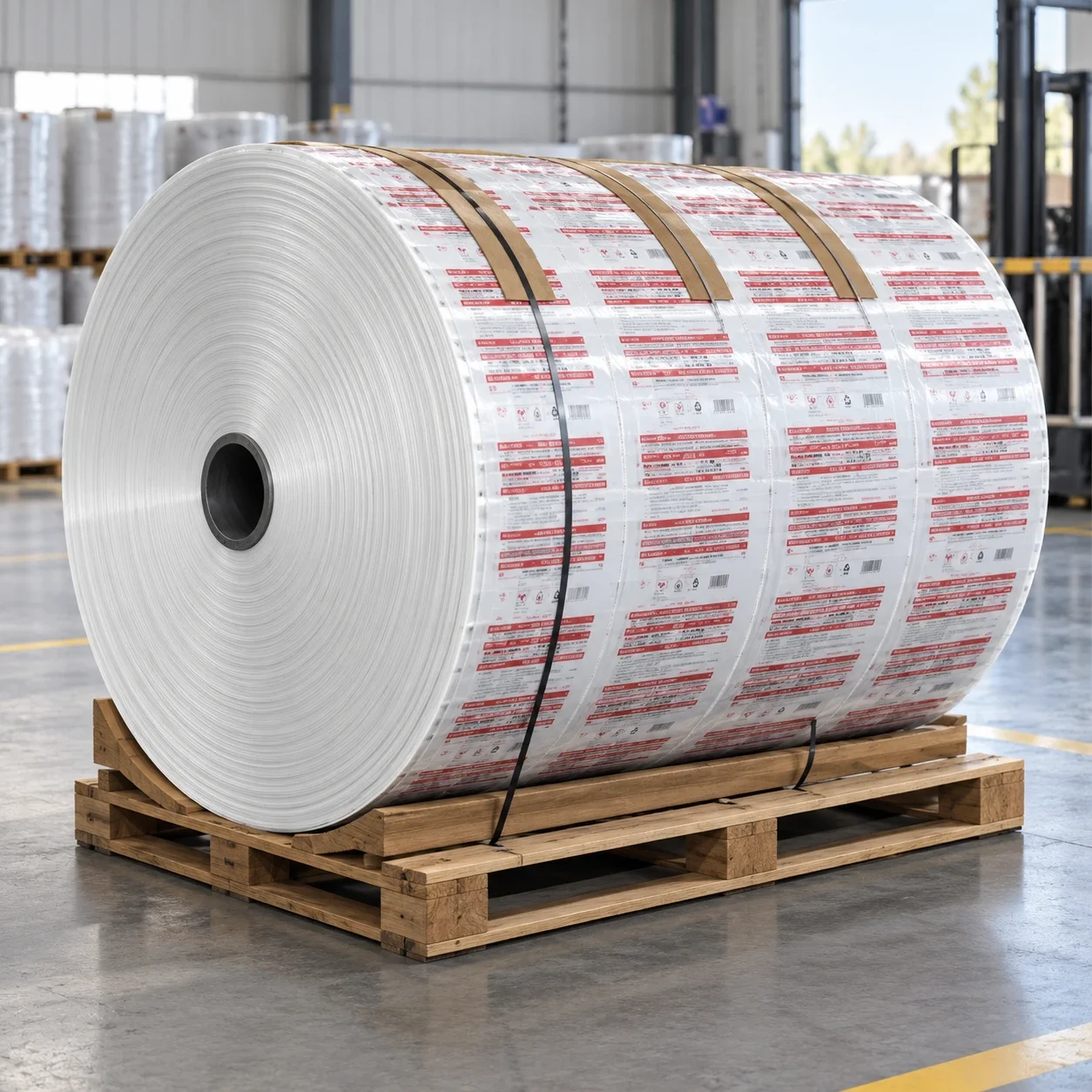 Rollo tubular de polietileno impreso