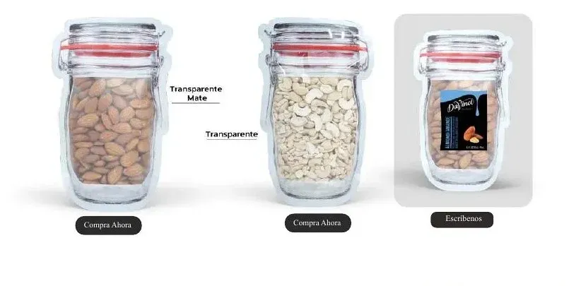 Bolsa con silueta de frasco