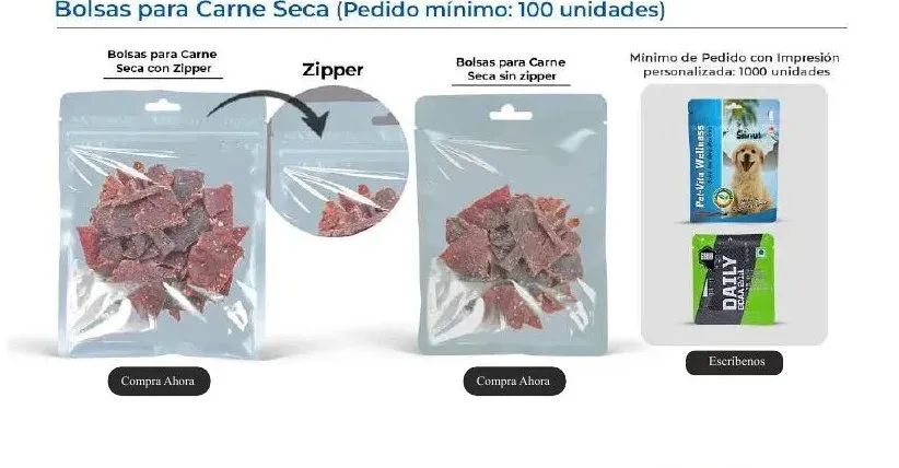 Bolsas para carne seca