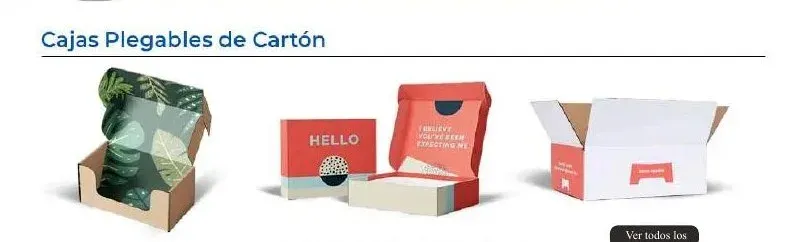Cajas plegables de cartón