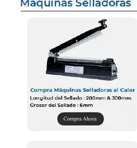 Máquina selladora a calor 200/300 mm
