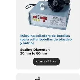 Máquina selladora de botellas