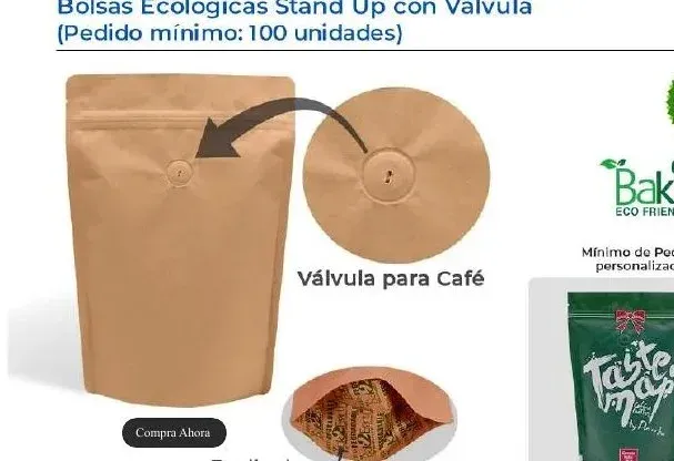 Bolsa ecológica Stand Up con válvula