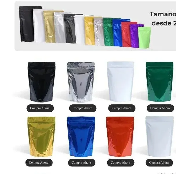Bolsas Stand Up metalizadas